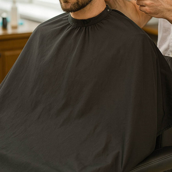 Black Beard Apron Hair Clippings Catcher Grooming Bib - dailyneed.life