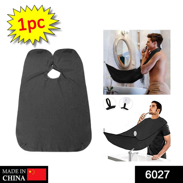 Black Beard Apron Hair Clippings Catcher Grooming Bib - dailyneed.life