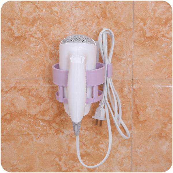 Self Adhesive Hair Dryer Holder Bathroom Wall Storage Shelf Organizer Stand, Hair accessories - dailyneed.life