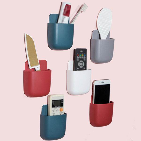 Wall Mounted Storage Box Remote Storage Organizer Case (Multicolour) - dailyneed.life