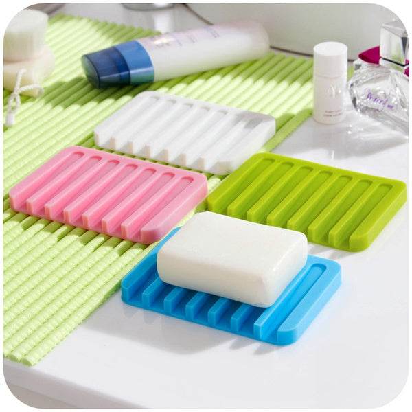 Silicone Soap Holder Soap Dish Stand Saver Tray Case for Shower - dailyneed.life