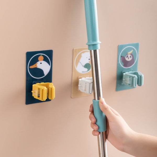Magic Sticker Series Self Adhesive Mop and Broom Holder - dailyneed.life