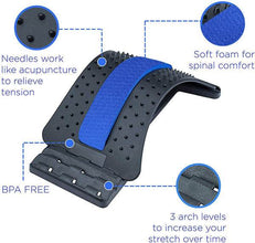 Multi-Level Back Stretcher Posture Corrector Device For Back Pain Relief - dailyneed.life