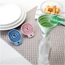 Flexible Silicone Foldable Kitchen Funnel for Liquid / Powder Transfer Hopper Food (Small) - dailyneed.life