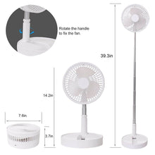 TELESCOPIC ELECTRIC DESKTOP FAN, HEIGHT ADJUSTABLE, FOLDABLE & PORTABLE FOR TRAVEL/CARRY | SILENT TABLE TOP PERSONAL FAN FOR BEDSIDE, OFFICE TABLE (Battery Not Include) - dailyneed.life