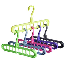 Anti-Skid Plastic 9-Holes Magic Wardrobe Folding Hangers - dailyneed.life