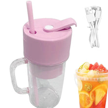 2 In1 Portable Crusher Juicer With Handle & Straw for Smoothie Sipper USB Rechargeable (340 ml) 6 Stainless Steel Blades Compact Juicer Mixer, Juicer Portable Fresh Juice Blender Portable Electric Juicer ( 340 ML ) - dailyneed.life