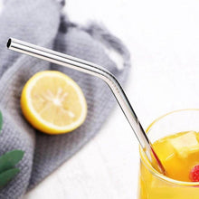 Reusable Stainless Steel Drinking Straws Bent (4 Bent Straws, 1 Brush) - dailyneed.life