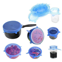 Silicone Stretch Lids Reuseable Microwave Safe Flexible Covers (Set of 6) (Loose Pack) - dailyneed.life