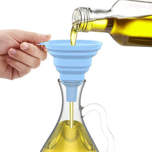 Flexible Silicone Foldable Kitchen Funnel for Liquid / Powder Transfer Hopper Food (Small) - dailyneed.life