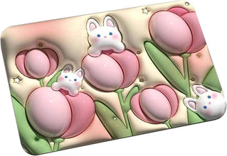 Stone Bath Mat Non Slip Anti Mould 3D Absorbent Bath Mats for Bathroom Stone Bath Mat Quick Dry Shower Mat (60X39CM) - dailyneed.life