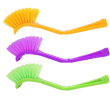 Plastic Wash Basin / Toilet Seat Cleaning Brush (Multicolour) - dailyneed.life