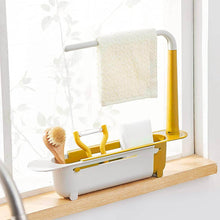 Telescopic Sink Storage Rack Material Kitchen Rag Rack Dishwashing Organizer Shelf Drain Basket Pp Under Sink Organizers ( Mic Color 1 Pc) - dailyneed.life