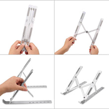 Metal Portable Laptop Stand – 6-Angle Adjustable Riser for Laptops, Phones & Tablets - dailyneed.life