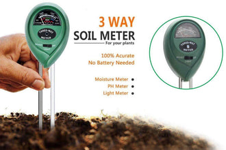 Soil Tester 3-in-1 Plant Moisture Sensor (Green) - dailyneed.life