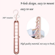 Anti-Skid Plastic 9-Holes Magic Wardrobe Folding Hangers - dailyneed.life
