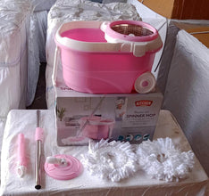 Spin Mop with Bucket for Floor Cleaning - Magic Mop Set with Steel Spin, Mop Stick, and Bucket for Home & Office - dailyneed.life
