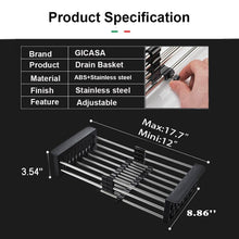 Stainless Steel Expandable Kitchen Sink Dish Drainer - dailyneed.life