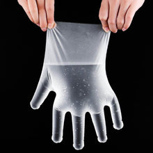 Plastic Transparent Disposable Clear Gloves (White) (100Pc) - dailyneed.life