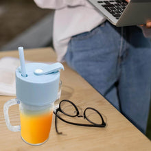 2 In1 Portable Crusher Juicer With Handle & Straw for Smoothie Sipper USB Rechargeable (340 ml) 6 Stainless Steel Blades Compact Juicer Mixer, Juicer Portable Fresh Juice Blender Portable Electric Juicer ( 340 ML ) - dailyneed.life