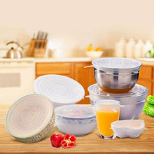 Silicone Stretch Lids Reuseable Microwave Safe Flexible Covers (Set of 6) (Loose Pack) - dailyneed.life
