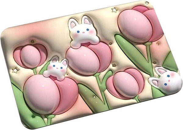 Stone Bath Mat Non Slip Anti Mould 3D Absorbent Bath Mats for Bathroom Stone Bath Mat Quick Dry Shower Mat (60X39CM) - dailyneed.life