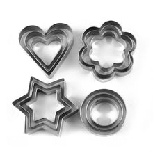 Cookie Cutter Stainless Steel Cookie Cutter with Shape Heart Round Star and Flower (12 Pieces) - dailyneed.life