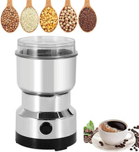Multi-Functional Electric Stainless Steel Herbs Spices Nuts Grain Grinder with Stainless Steel Bowl, Portable Coffee Bean Seasonings Spices Mill Powder Machine Grinder Machine for Home and Office - dailyneed.life