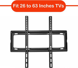TV Wall Bracket Mount Slim Monitor Stand for 26 x 63, LCD LED 3D plasma Flat TVs Full Motion Heavy-Duty Wall Bracket, Sturdy and Strong Flat Screen Design TV Wall Mount (46cmx20cm) - dailyneed.life