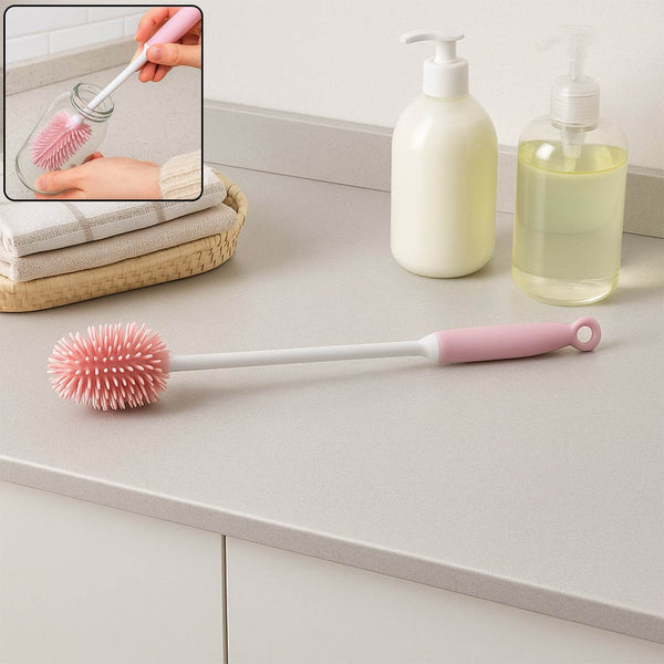Silicone Bottle Brush Cleaner Brush for Hydro Flask/Vacuum Sports Bottle Vases/Glassware/Water Bottle Cleaner Brushes, for Washing Water Bottle - dailyneed.life