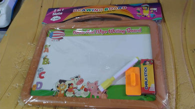 2-in-1 Double-Sided Write and Wipe Educational Drawing Board for Kids (1 Set) - dailyneed.life