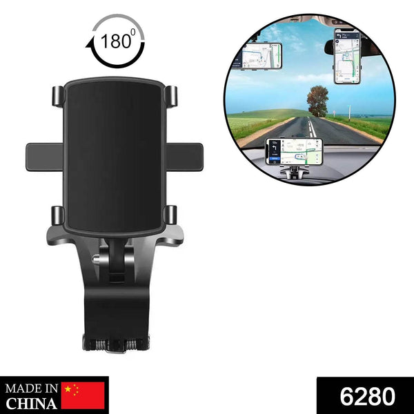 Car Mobile Phone Holder Mount Stand with 180 Degree. Stable One Hand Operational Compatible with Car Dashboard. - dailyneed.life