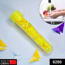 Portable Hand Washing Bath Flower Shape Paper Soap Strips In Test Tube Bottle - dailyneed.life