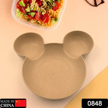 Mickey Mouse Shape Plates for Kids, BPA Free, & Unbreakable Children’s Food Plate, Kids Bowl, Fruit Plate, Baby Cartoon Pie Bowl Plate, Tableware (1 Pc) - dailyneed.life