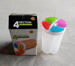 4 Section Storage containers airtight Transparent Food Plastic Storage Container - dailyneed.life