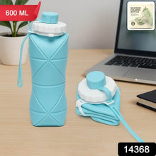 600ml Collapsible Silicone Water Bottle for Travel, Sports, Gym & Office (1 Pc) - dailyneed.life