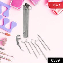 7 IN 1 STAINLESS STEEL TOOTHPICK FLOSSIER SET (1 SET / With Case) - dailyneed.life