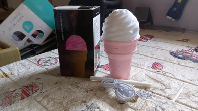 Ice Cream Design LED Humidifier for Freshening Air & Fragrance (Multicoloured) - dailyneed.life