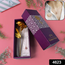 Golden Rose & Necklace Set Perfect Gift Set - dailyneed.life