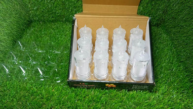 Big Flameless Melted Design Candles Set, Diwali (12 pcs) - dailyneed.life
