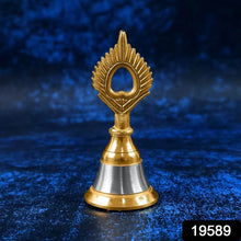Brass and Steel Temple Ghanti (Pooja Bell) – Decorative Spiritual Accessory - dailyneed.life