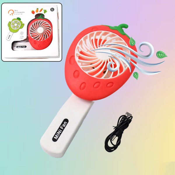 Rechargeable Handheld Mini Fan (Battery Not Included / Mix Colour) - dailyneed.life