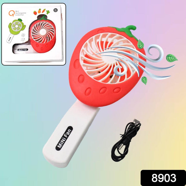 Rechargeable Handheld Mini Fan (Battery Not Included / Mix Colour) - dailyneed.life