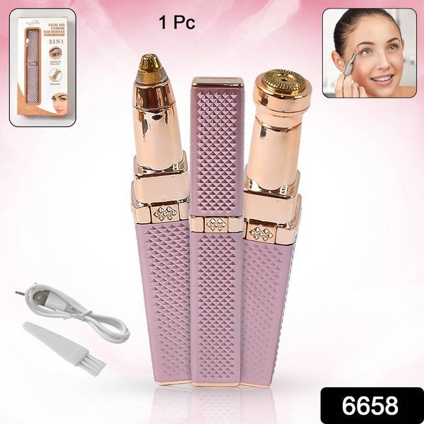 2-in-1 Eyebrow Razor & Painless Hair Shaver (1 Pc), Hair accessories - dailyneed.life