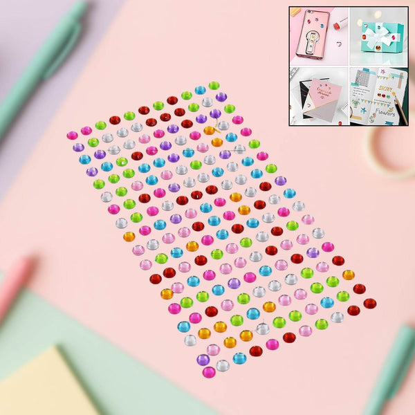 Self Adhesive Multi Size Shaped Shining Stones Crystals Stickers For Art & Craft, Mobile Phone Decoration, Jewelery Making, School Projects, Creative Work - dailyneed.life