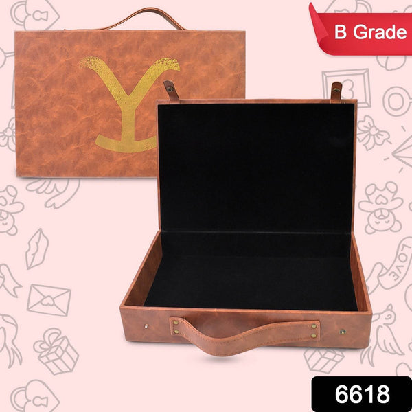 Multi Purpose Use Carrying Leather Case Briefcase (30×20 Cm / 1 Pc / B Grade) - dailyneed.life