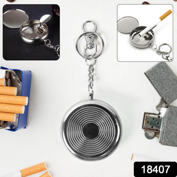Mini Pocket SS Ashtray with keyring (1pc) - dailyneed.life