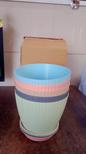 Round Flower Pot with Bottom Tray (5 Pcs Set / Small / 14×16 Cm) - dailyneed.life