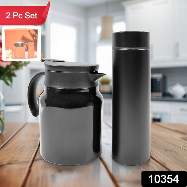 Thermal Coffee Carafe Tea Pot & Water Bottles, with LED Display (Bottle 500 ML & Pot 1000 ML / 2 Pc) - dailyneed.life