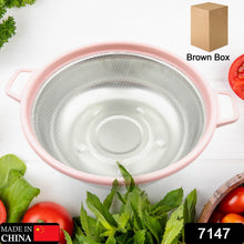 Stainless Steel Colander with Handle - Large Metal Mesh Basket Strainer (1 pc) - dailyneed.life